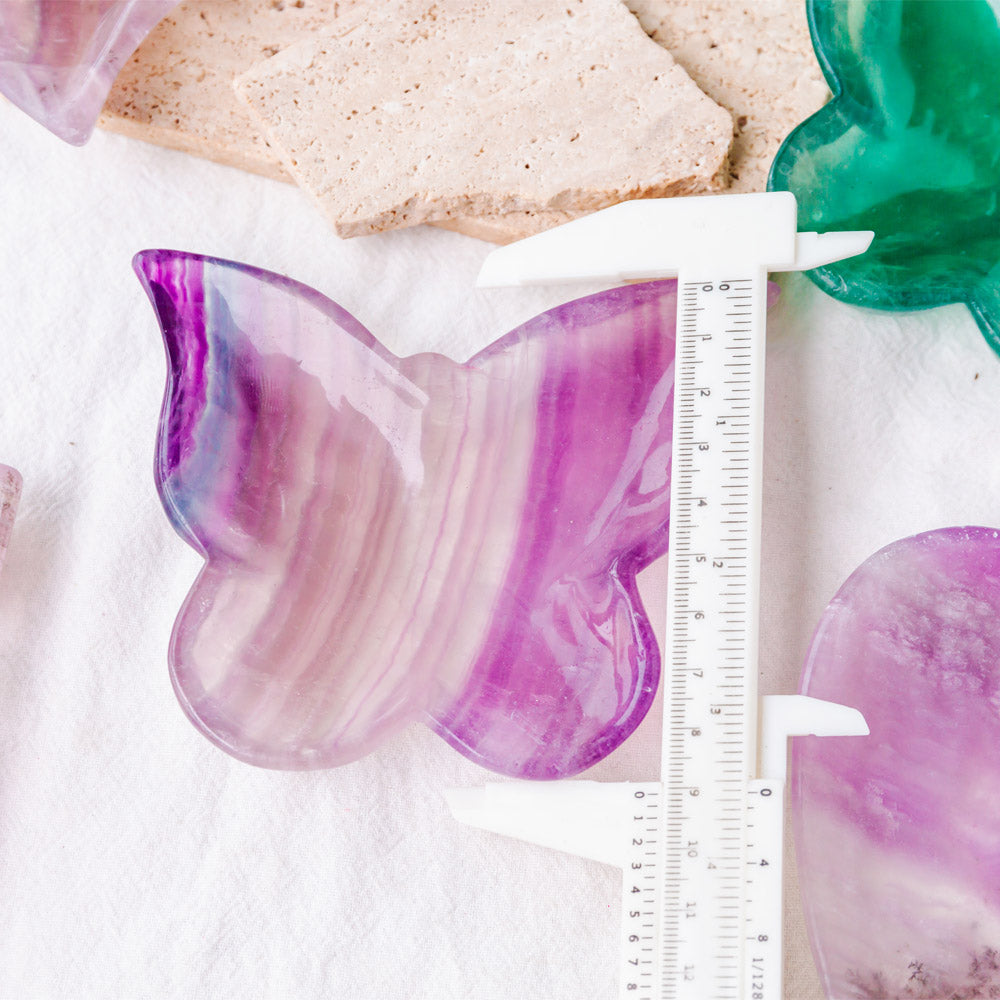 Purple Fluorite Butterfly Bowl