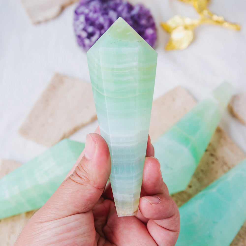 Caribbean Calcite Pendant Tower