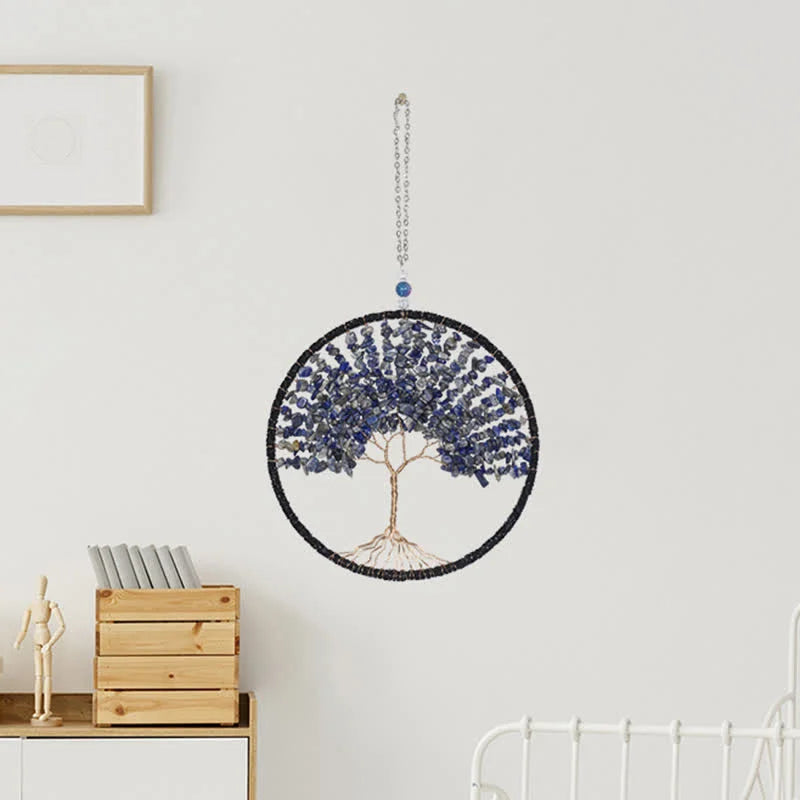 Tree of Life Crystal Suncatcher Dream Catcher