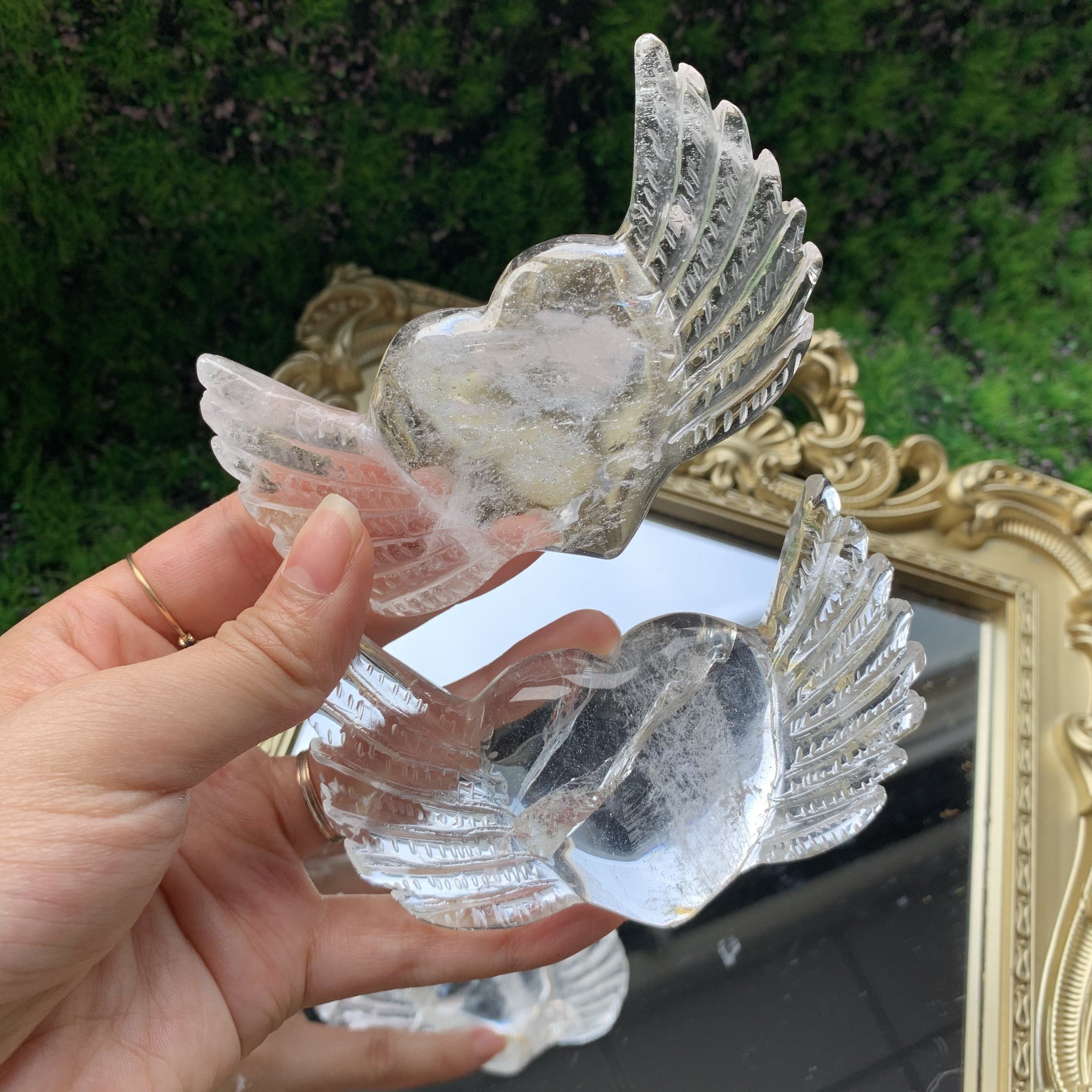 Crystal Heart with wings