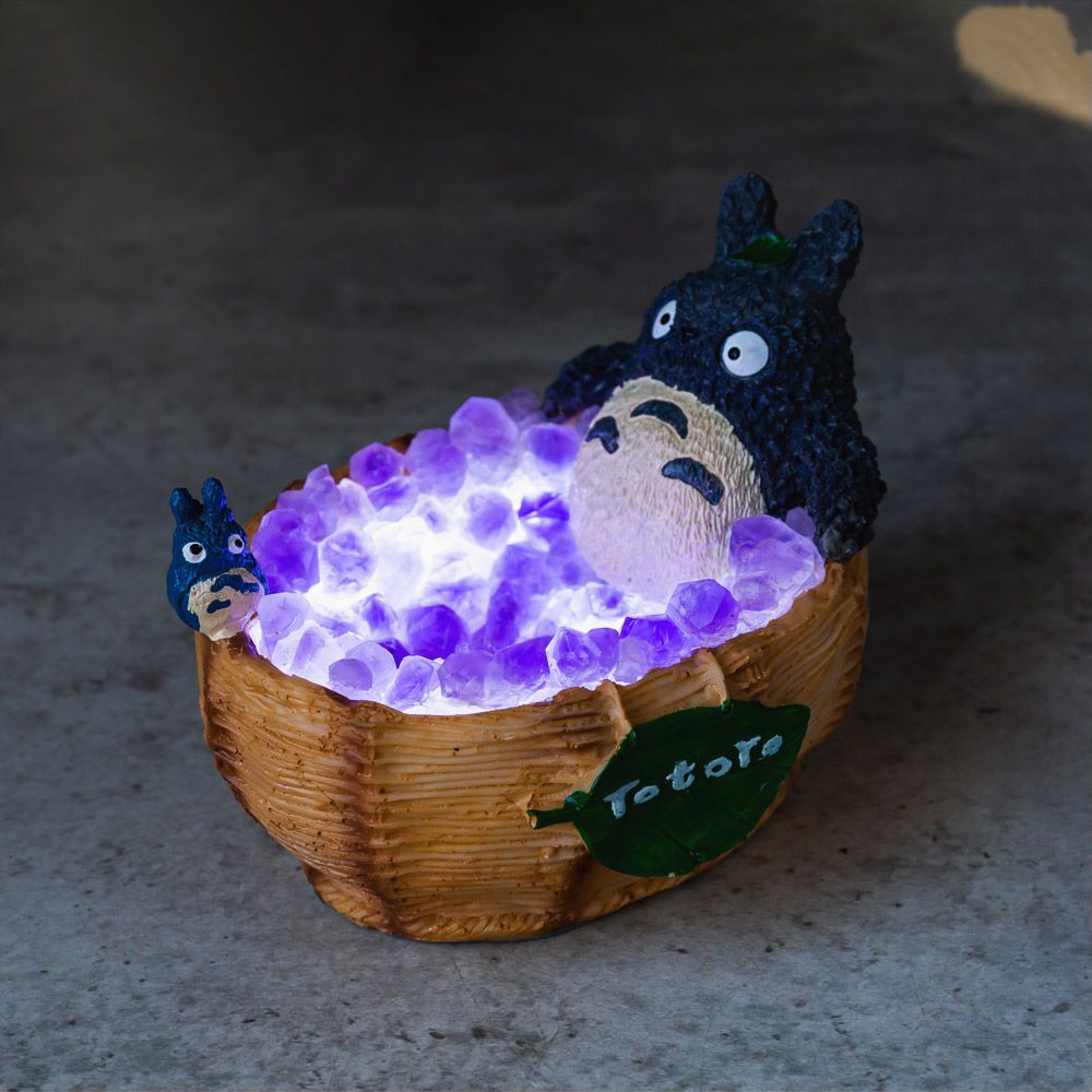 Natural Crystal Light -Tumbled lamp - Totoro