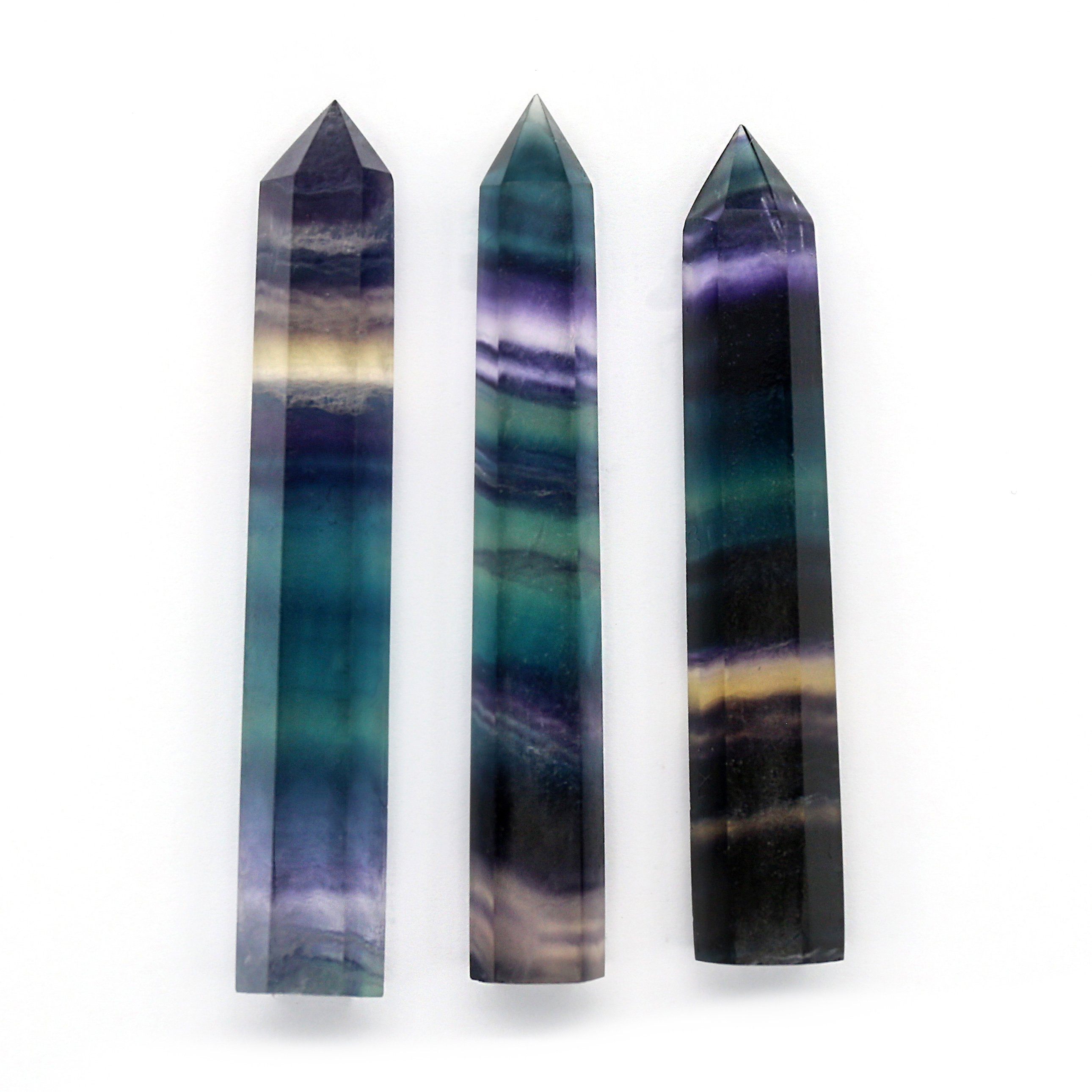 Rainbow Fluorite Point