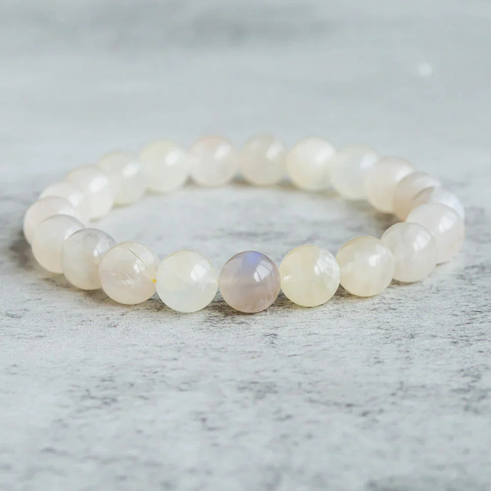 White Moonstone Bracelet