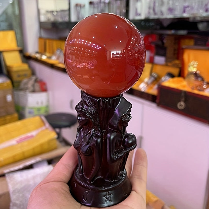 Moon Crystal Ball Stand, Crystal Sphere Display Stand Resin Display Stand (without crystal)