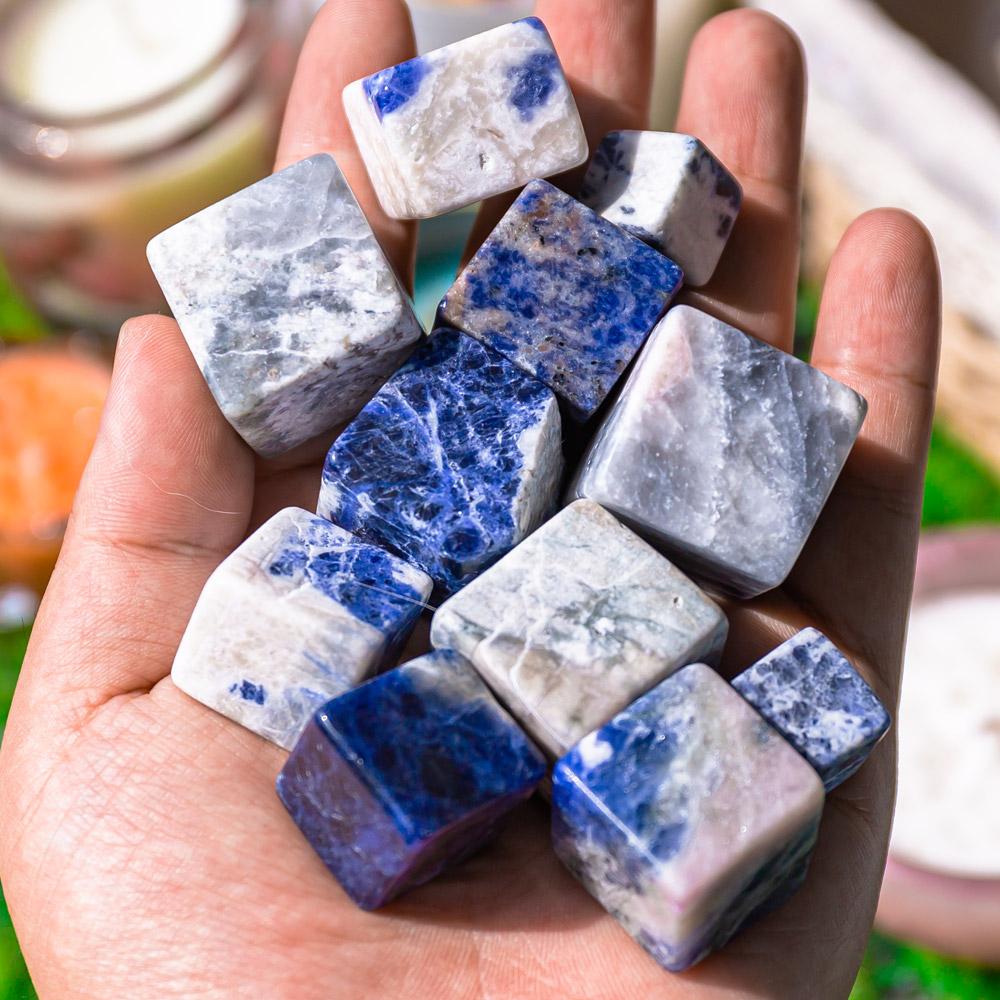 Blue Sodalite cube