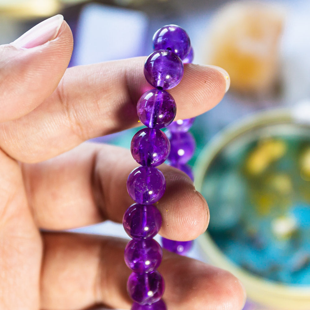 Amethyst Beaded Bracelet