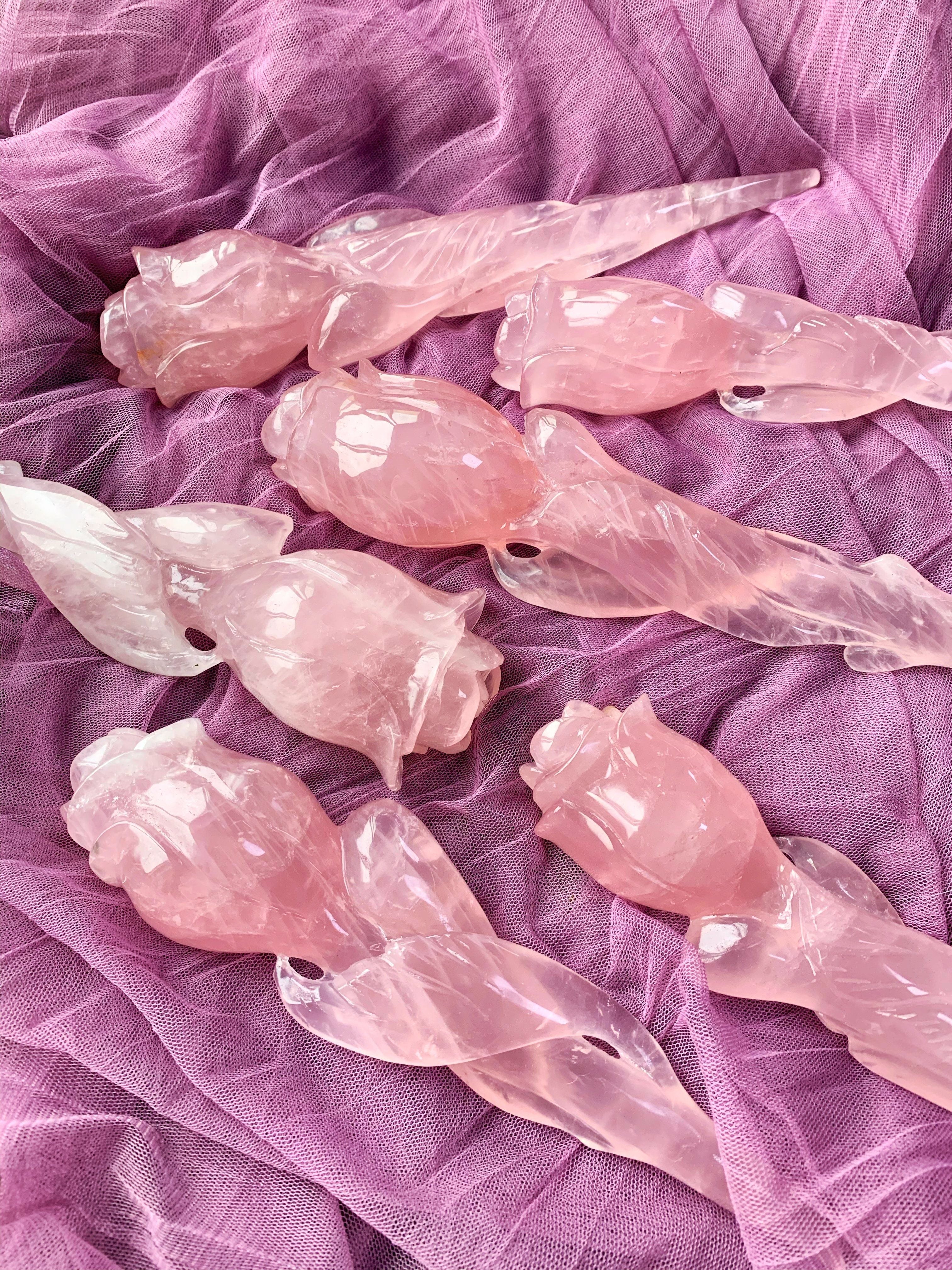 Rose quartz magic wand