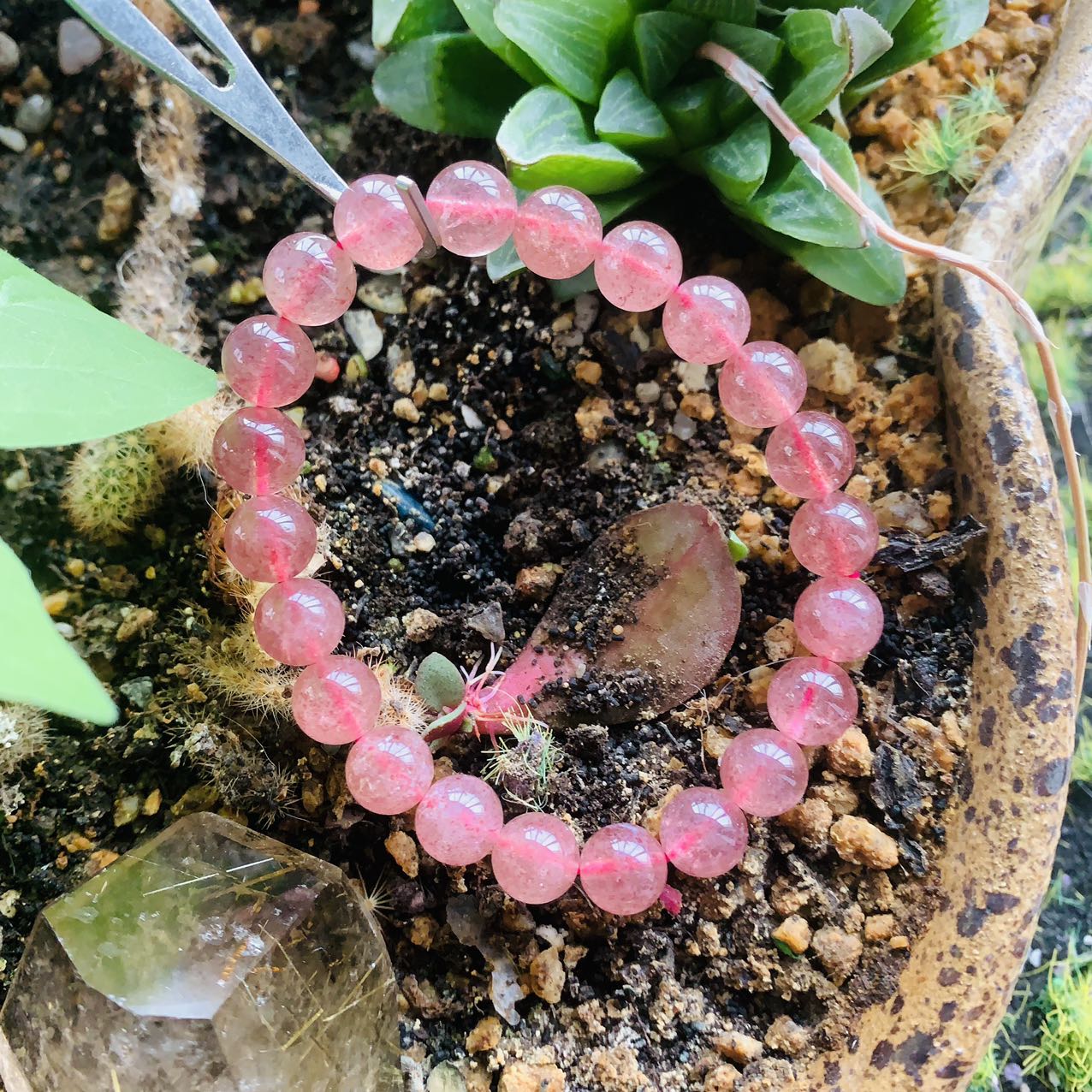 Strawberry Quartz Bracelet