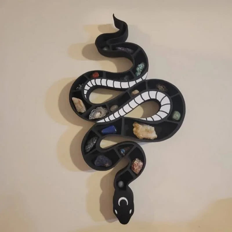 Original Spooky Wooden Snake Crystal Shelf