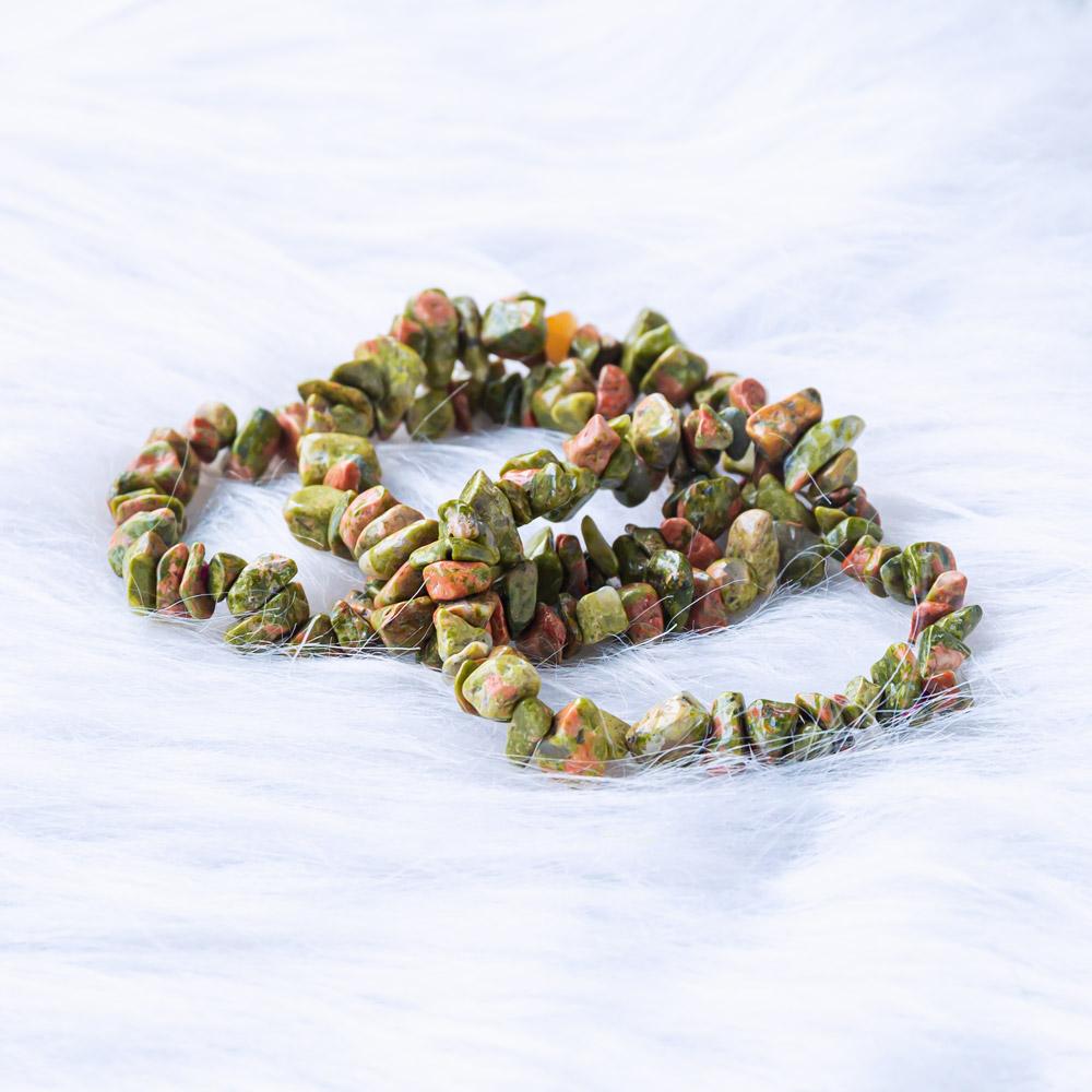 【Chips Bracelet 】Unakite