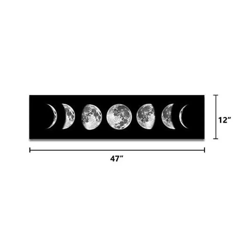 Art Painting Moon Phrase Canvas Wall Decor