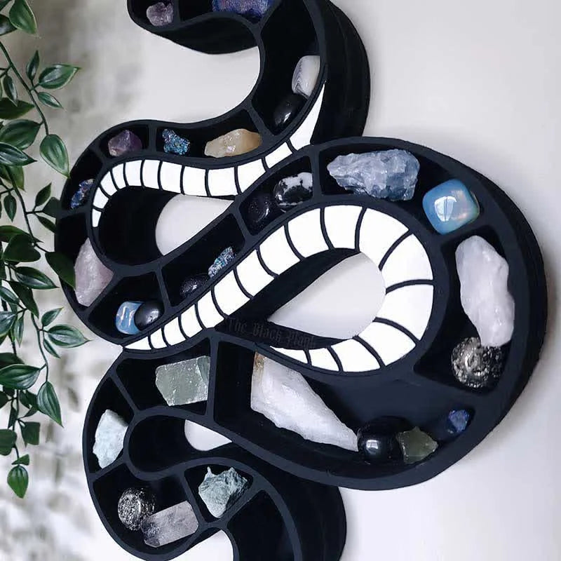 Original Spooky Wooden Snake Crystal Shelf