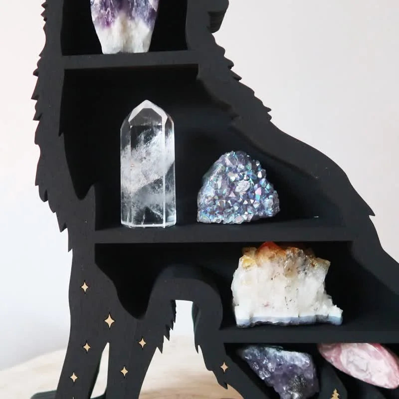 Handmade Wolf Crystal Shelf