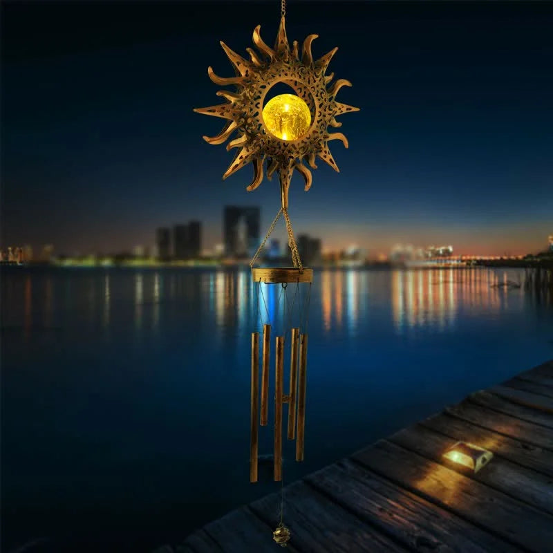 Solar Moon or Sun Wind Chime Ornaments