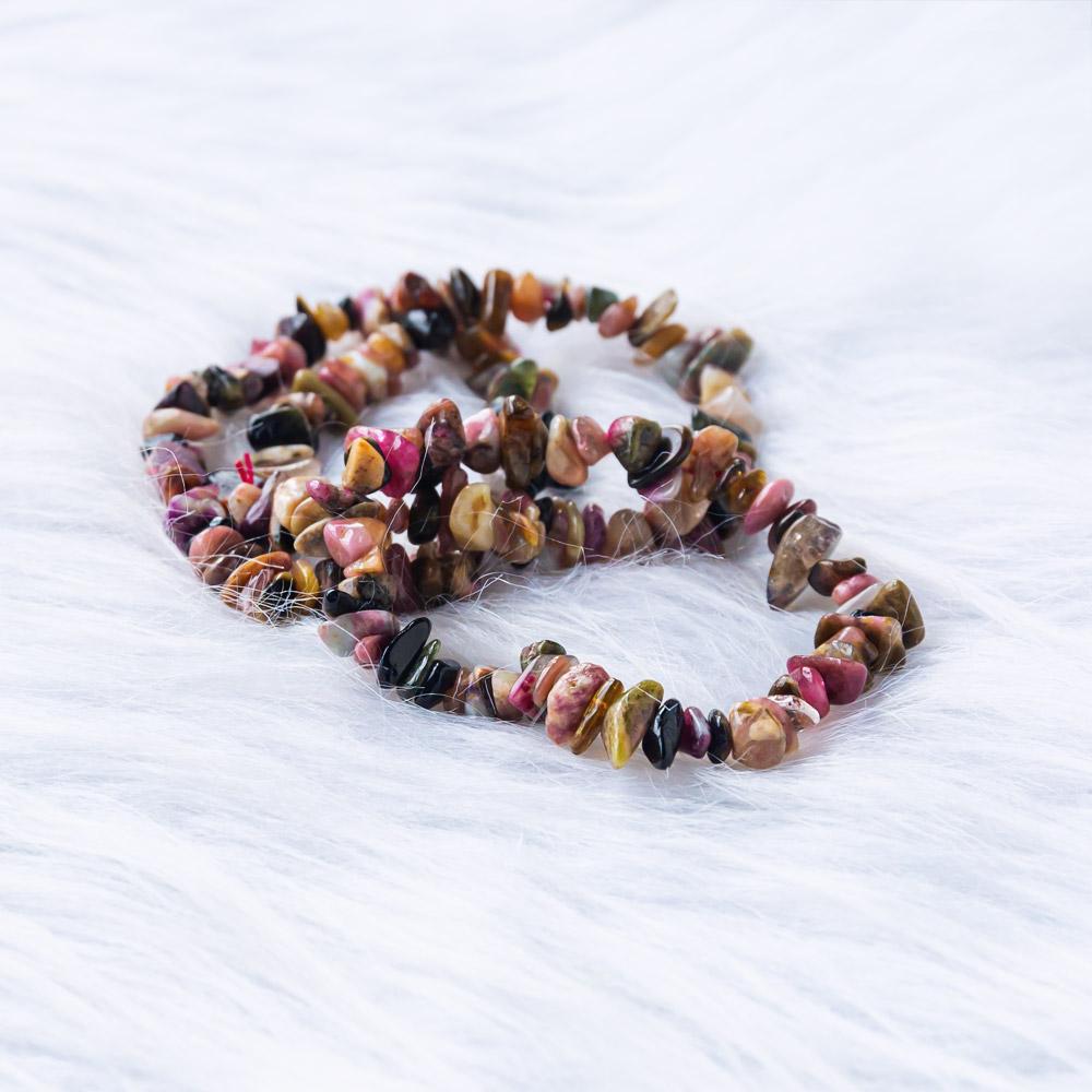 【Chips Bracelet 】Rhodonite