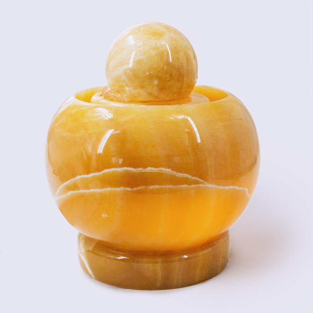 Orange Calcite Fountain