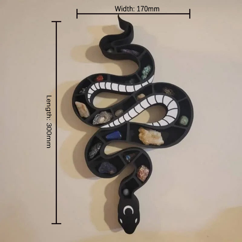 Original Spooky Wooden Snake Crystal Shelf