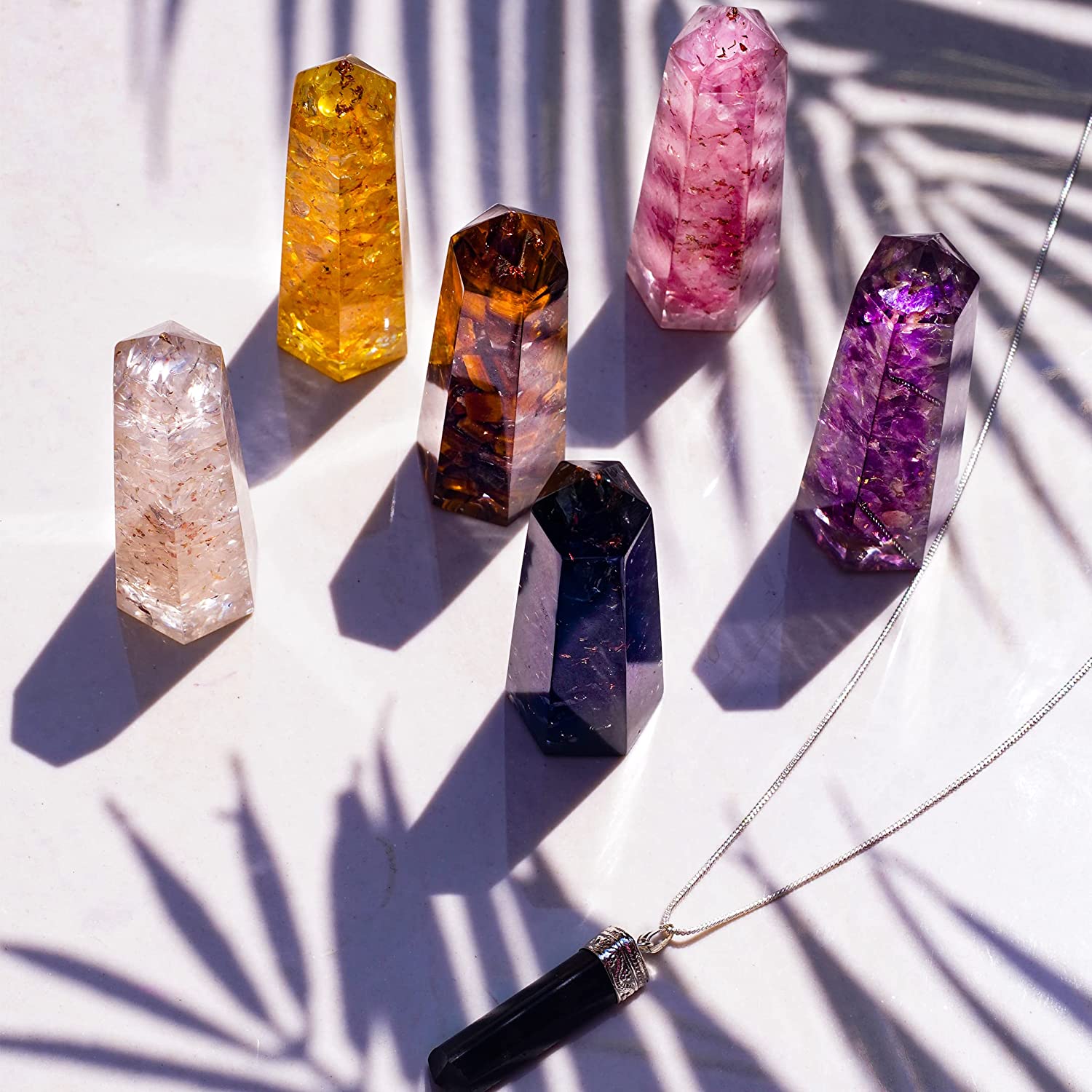 Healing Crystal Wand Set of 6 - Tower