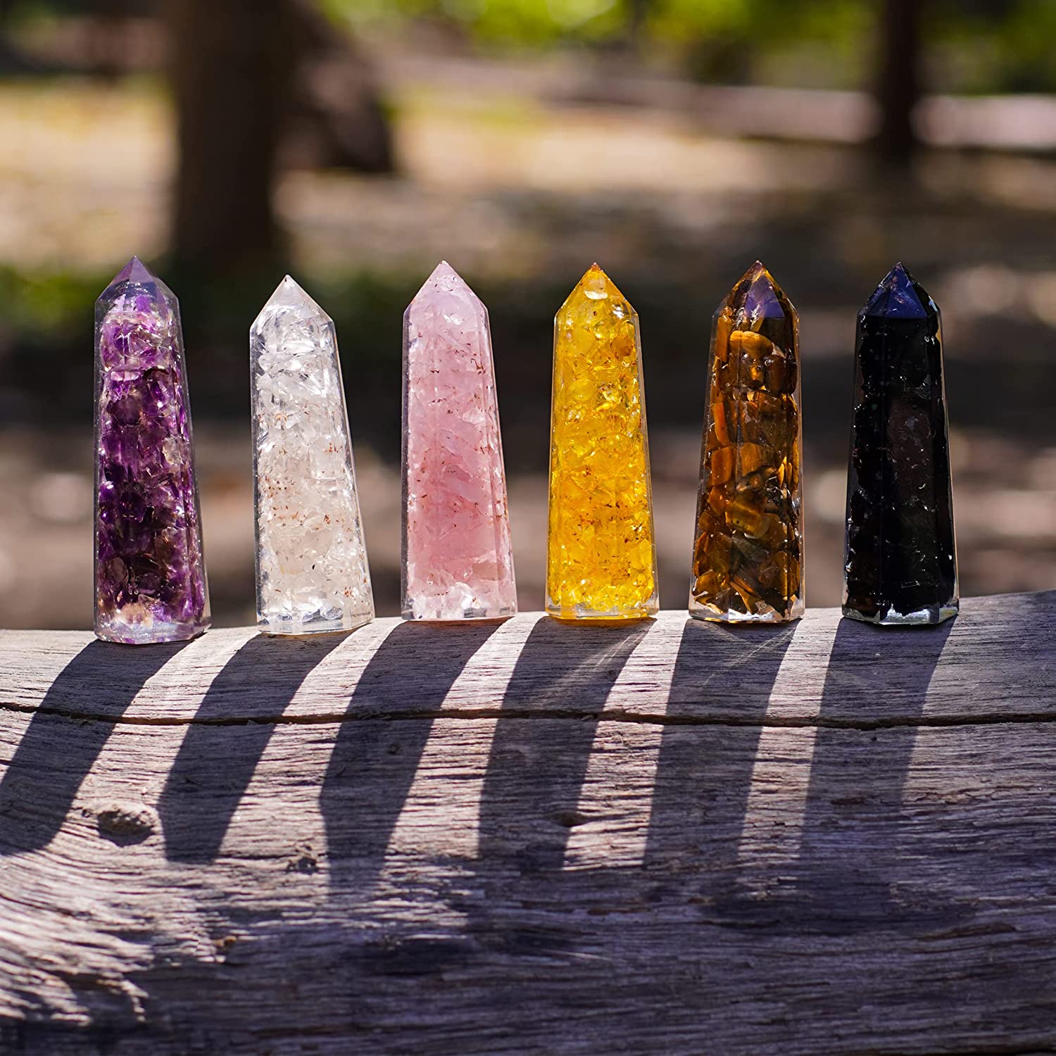 Healing Crystal Wand Set of 6 - Tower