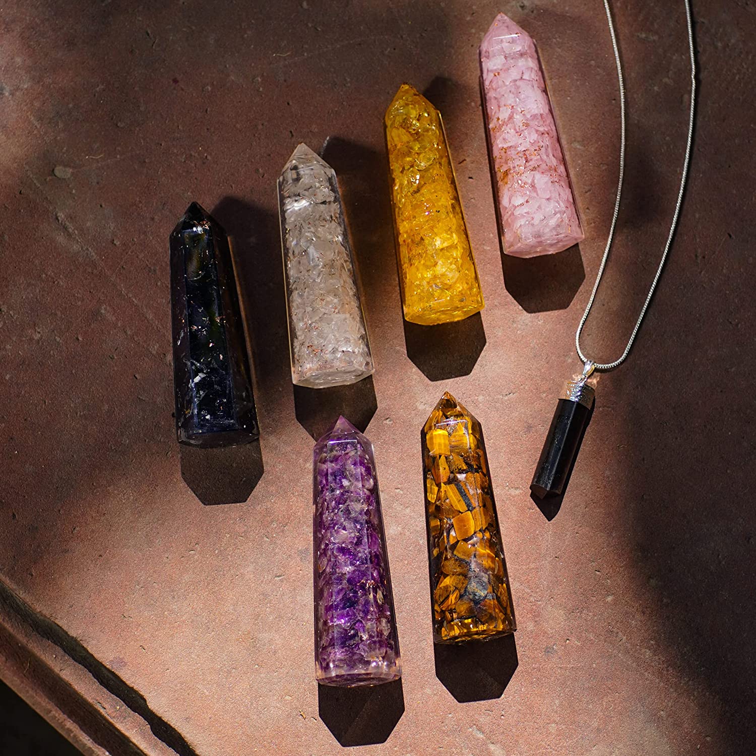 Healing Crystal Wand Set of 6 - Tower