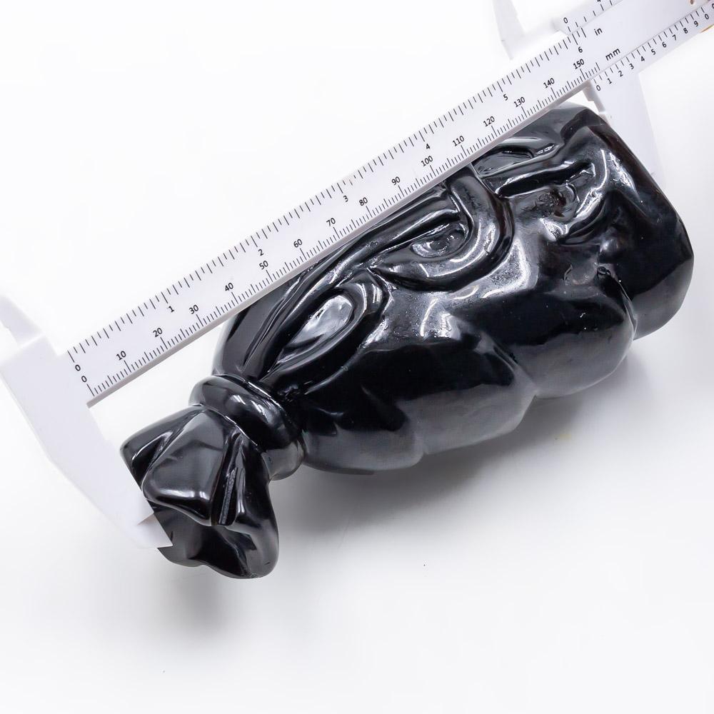 Golden sheen obsidian money bag