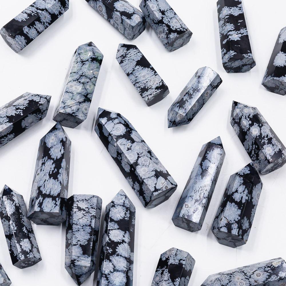 Snowflake Obsidian Point