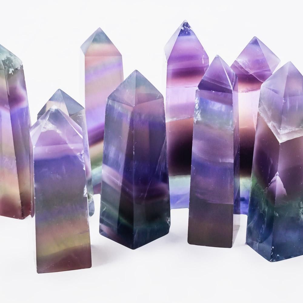 Indigo bule fluorite point