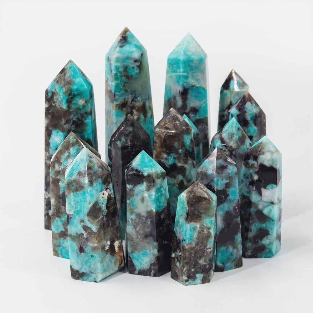 Amazonite With Smoky Quartz Point