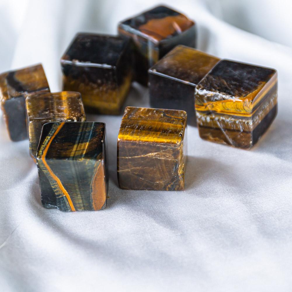 Tigers eye cube