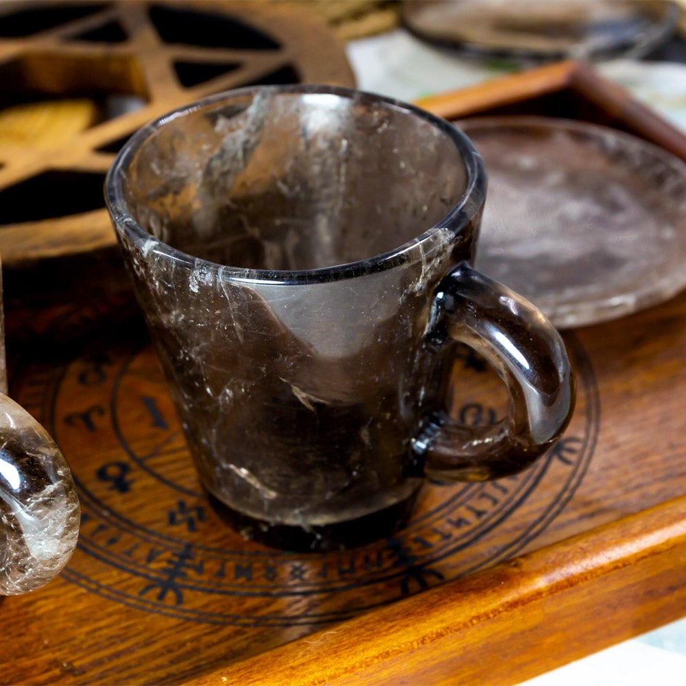 Smoky quartz mug/cup