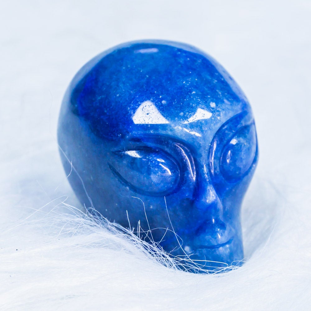 2" Crystal Alien Skull