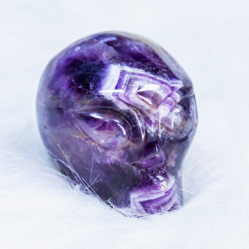 2" Crystal Alien Skull