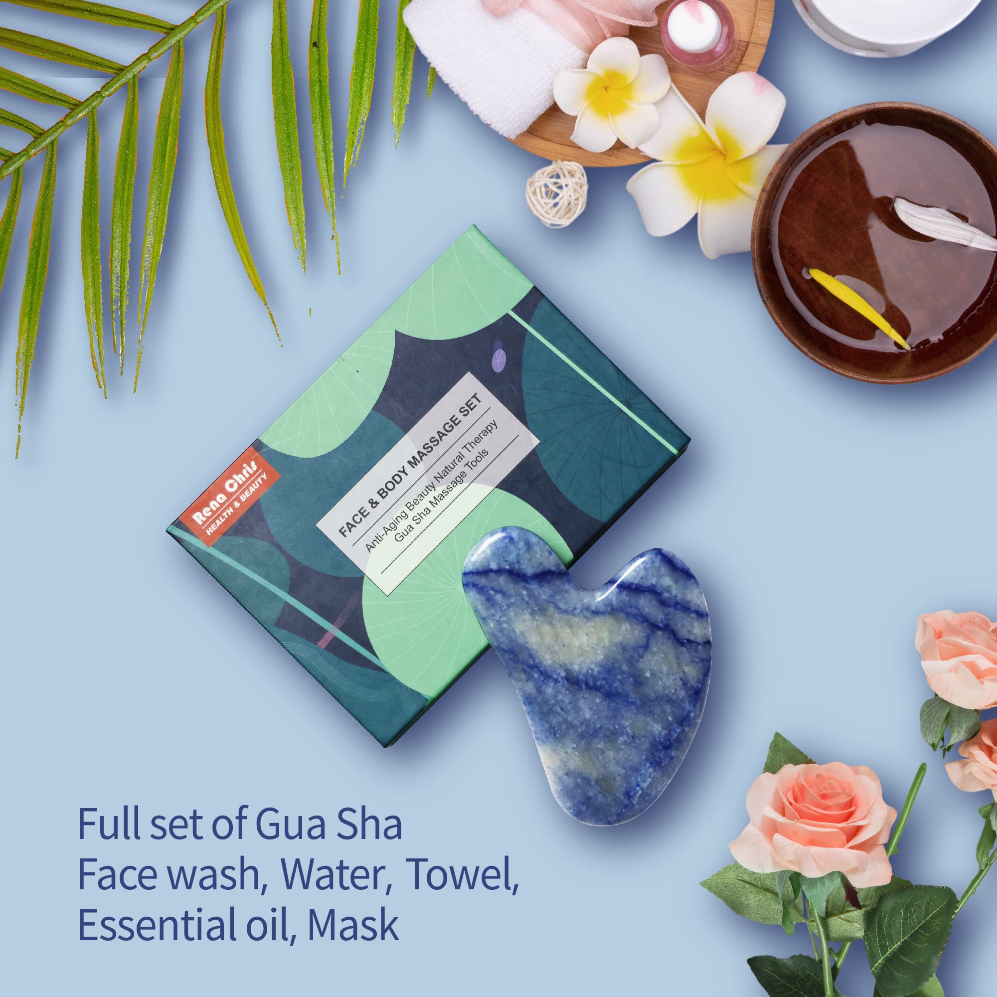 Blue Aventurinee-Gua Sha Face Massager