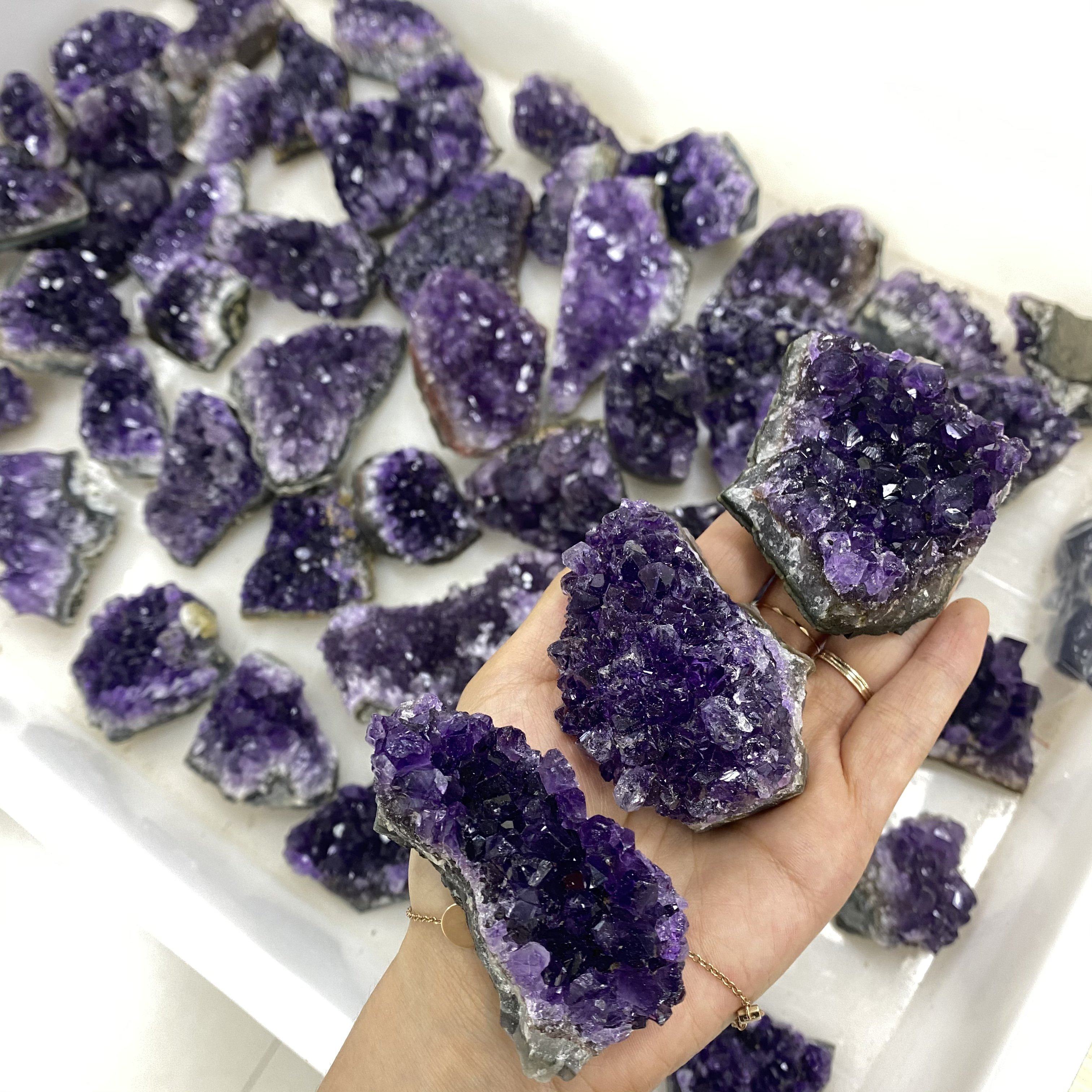 Amethyst clusters