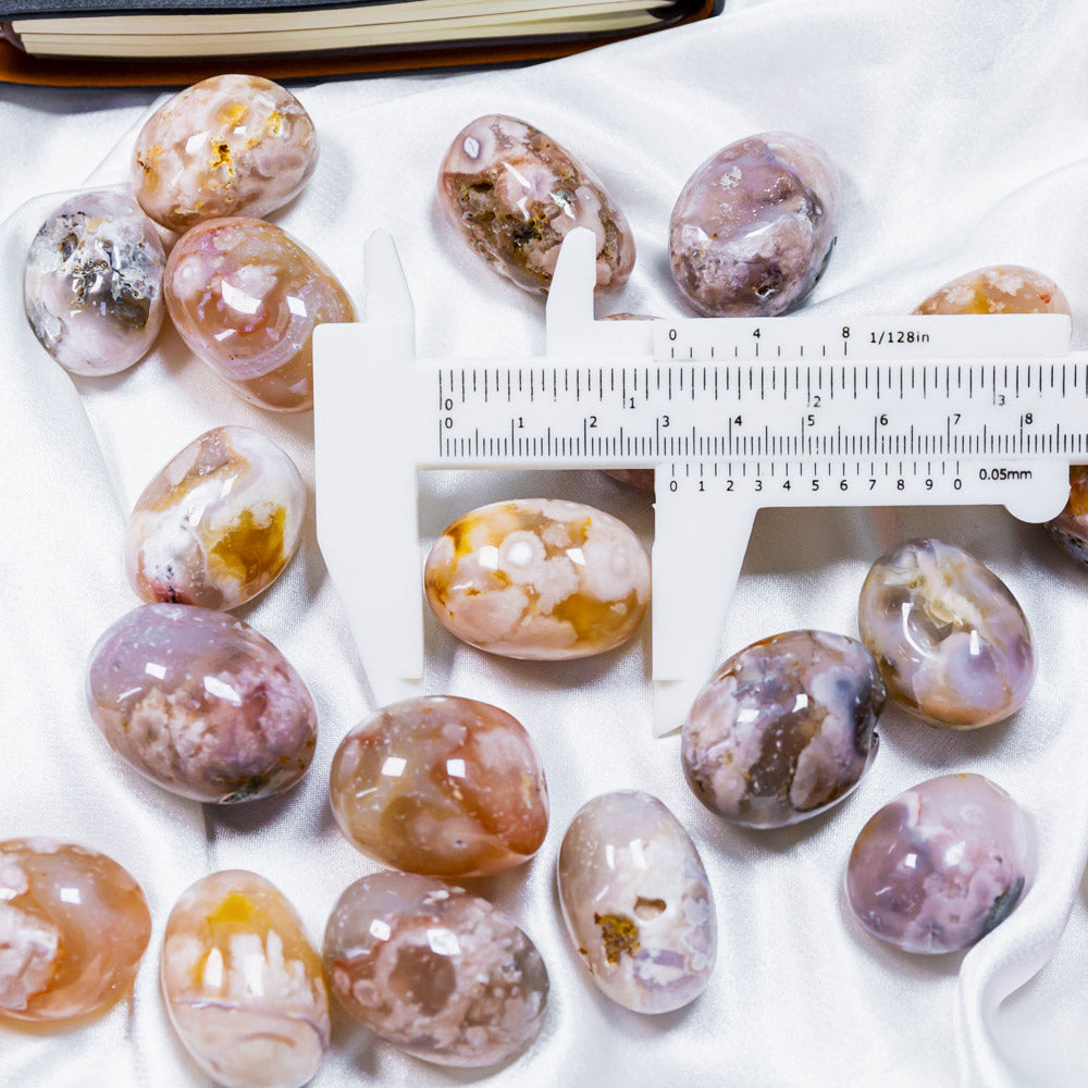 Flower agate Tumbled Stone