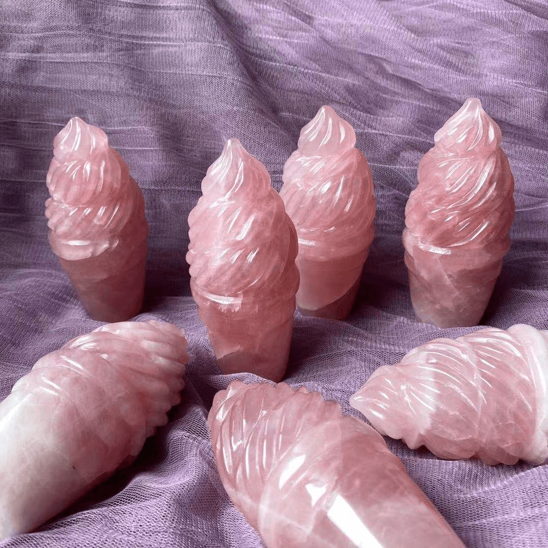 Rose quartz ice cream