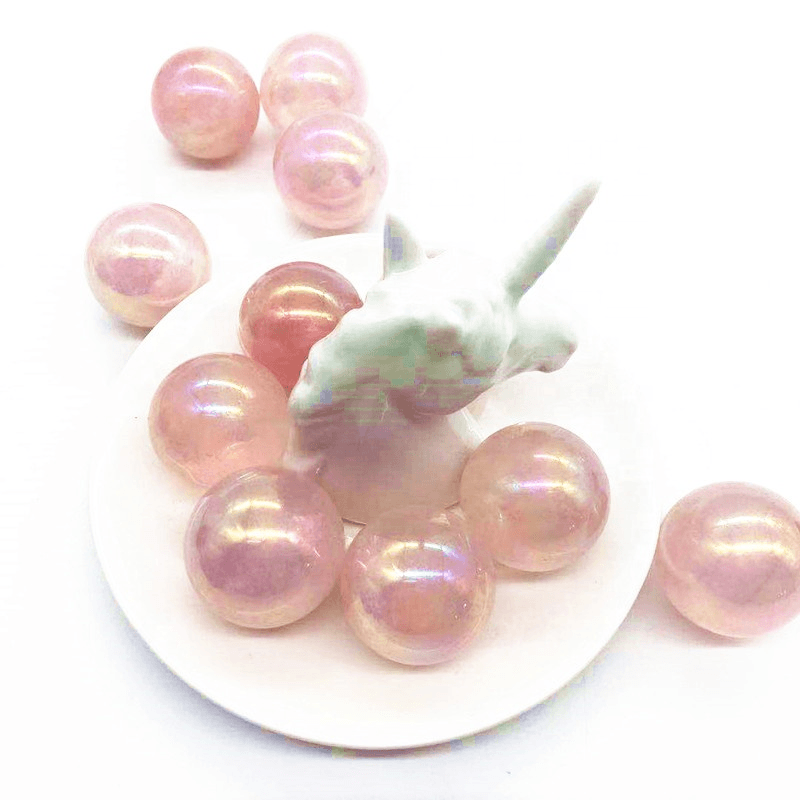 Angel Aura Rose Quartz Ball