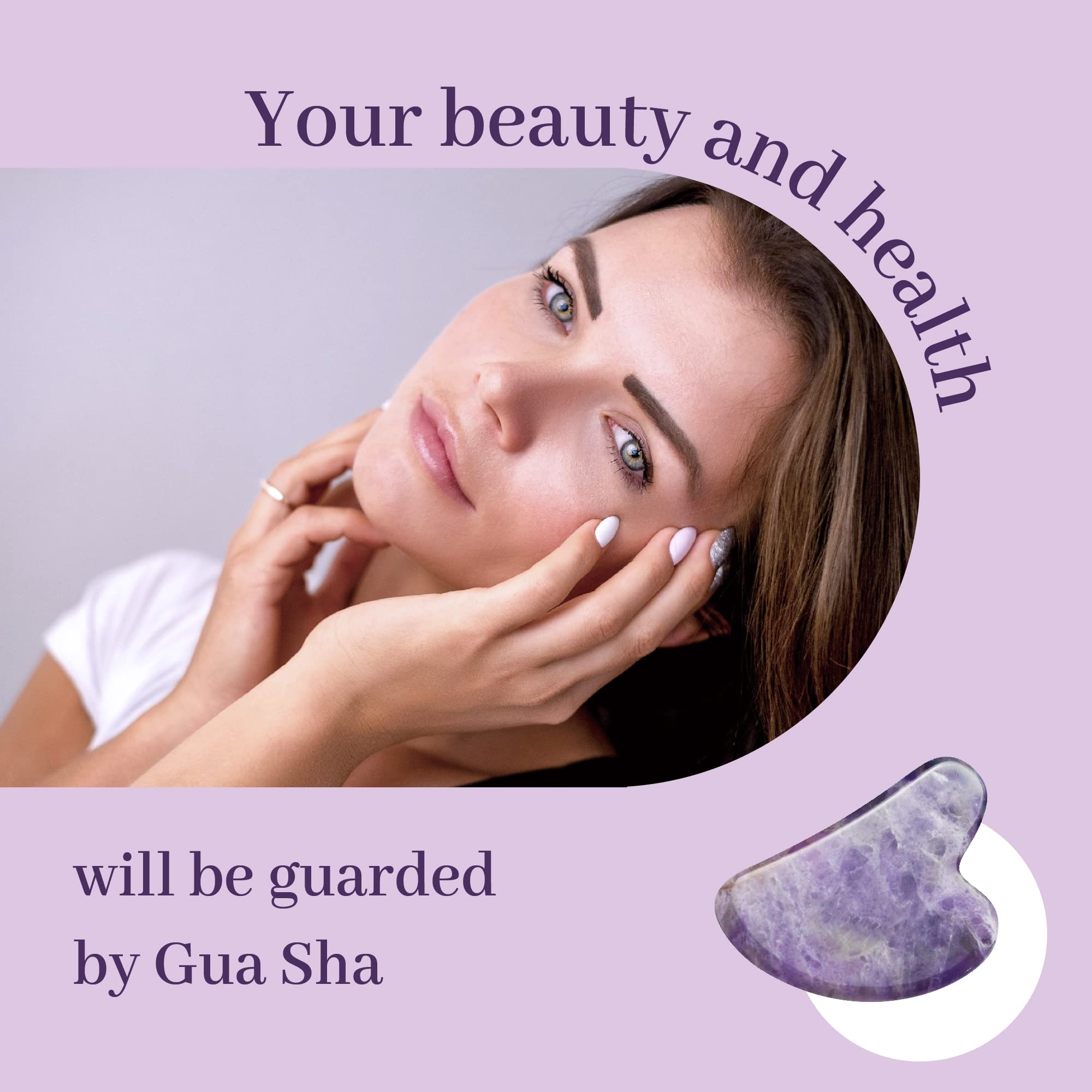 Amethyst-Gua Sha Face Massager