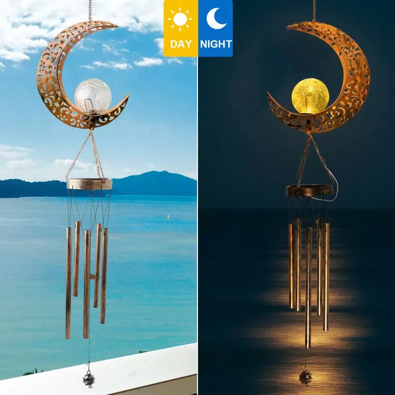 Solar Moon or Sun Wind Chime Ornaments