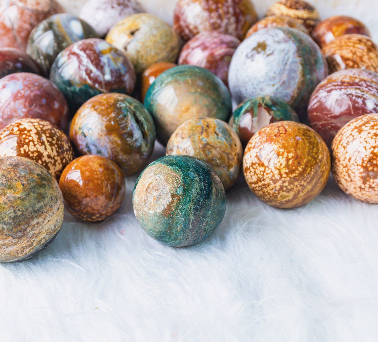 Ocean jasper ball