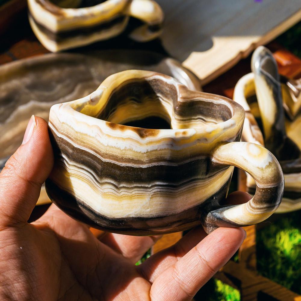 Zebera jasper heart mug/cup