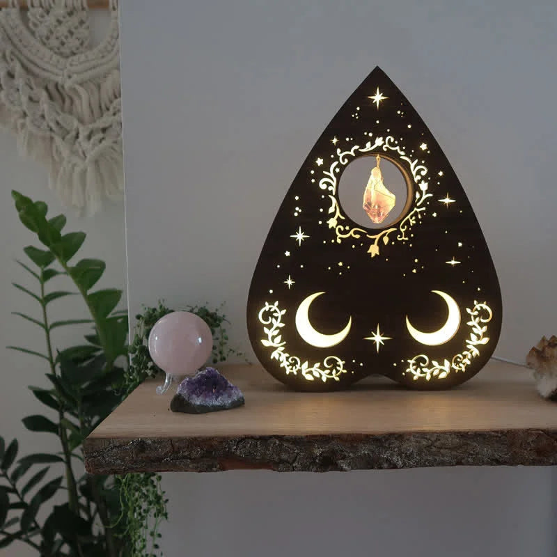 Inverted Moon Heart Crystal Shelf