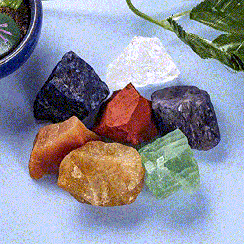 Chakra Raw Crysta Gemstone Wall Decor