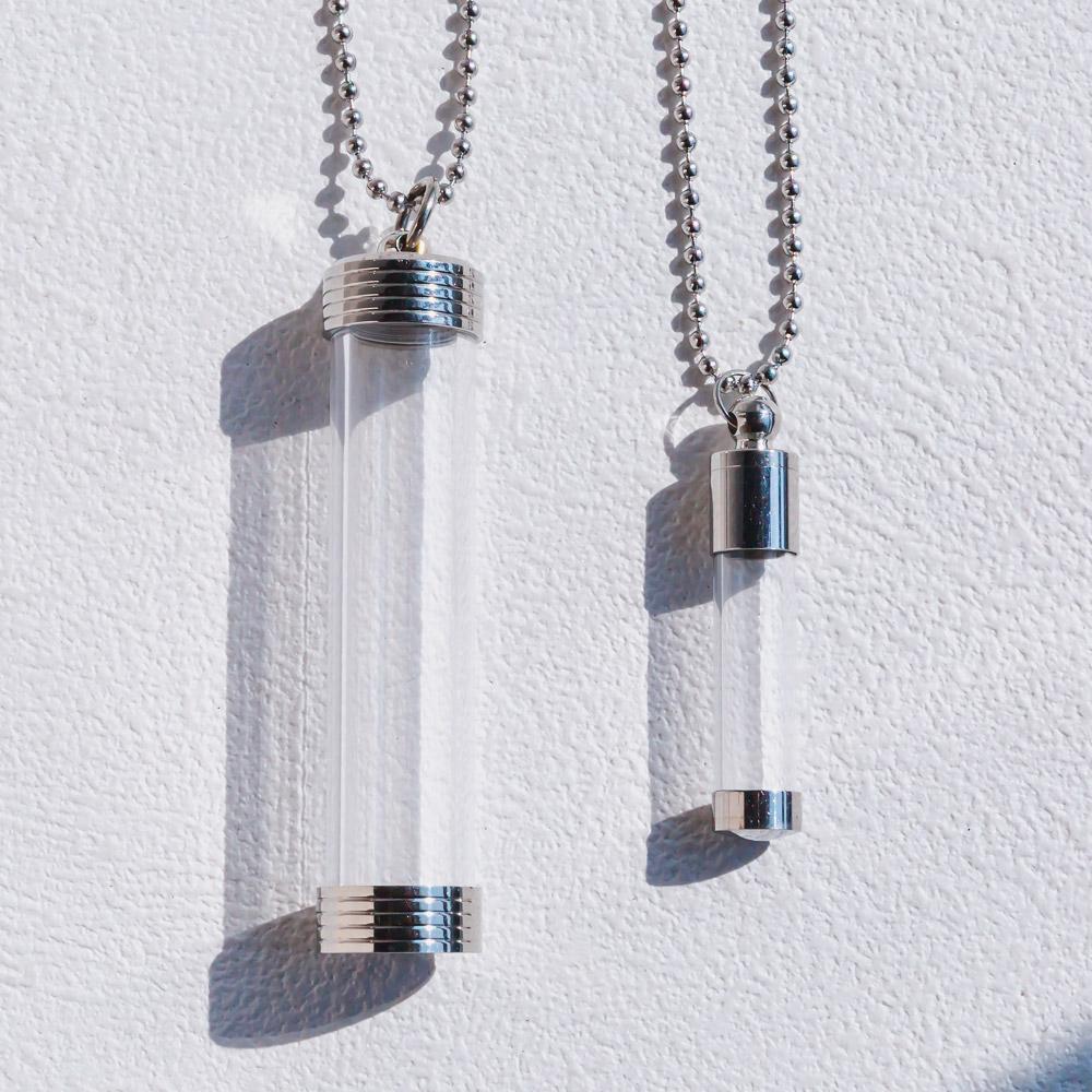 【Zodiac】Natural Crystal Chips Wishing Bottle Necklace