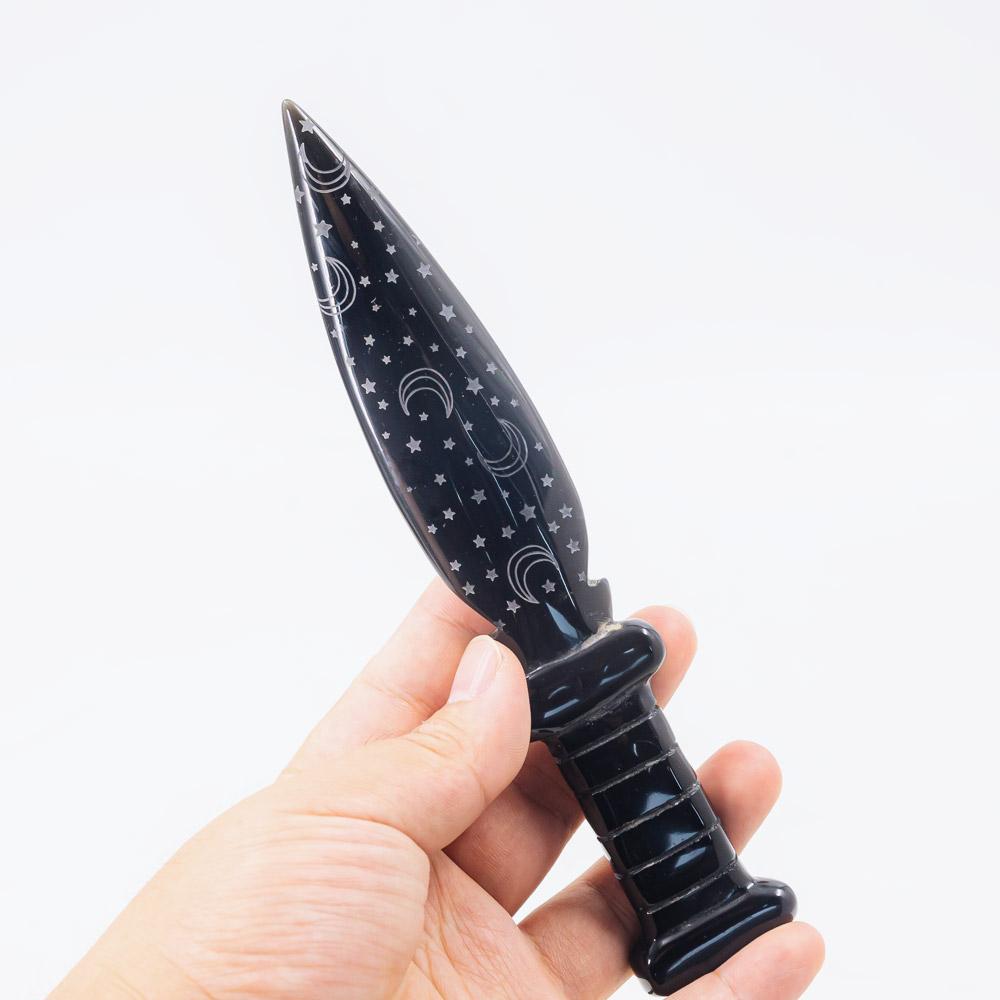 Crystal daggers/knife with moon phase