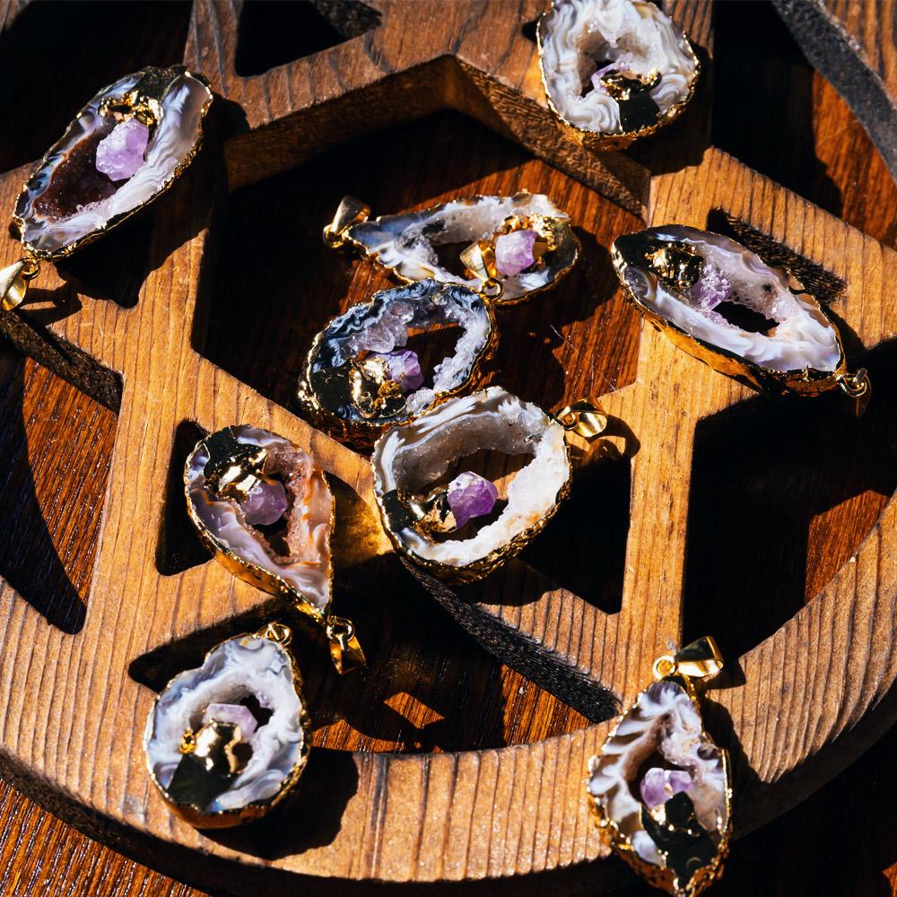 Natural Geode Pendant